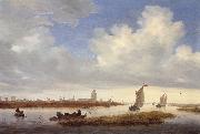 RUYSDAEL, Salomon van A View of Deventer china oil painting reproduction